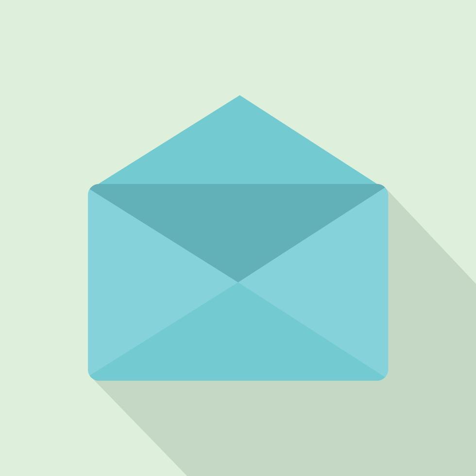 ícone de envelope aberto, estilo simples vetor