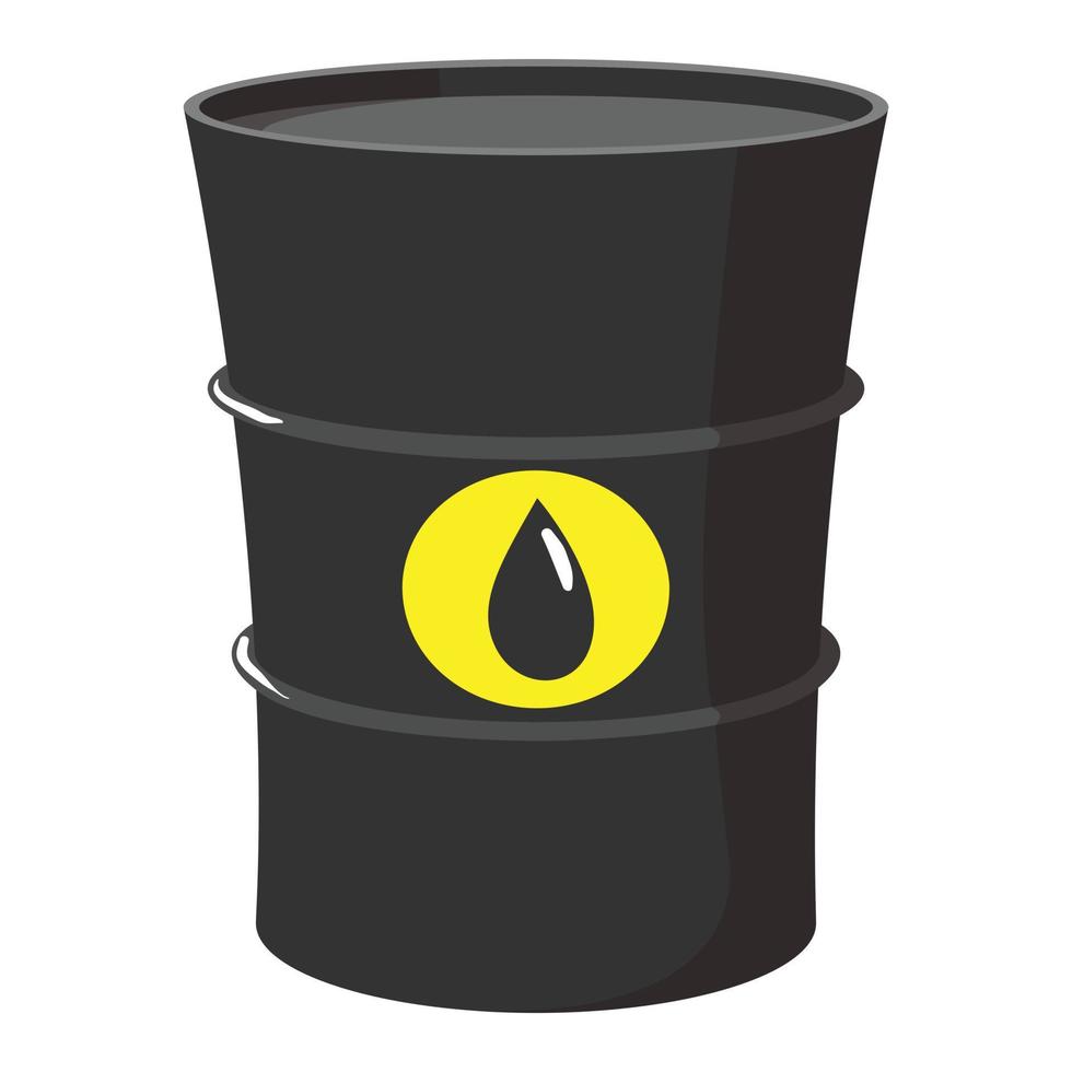 barril de petróleo dos desenhos animados vetor