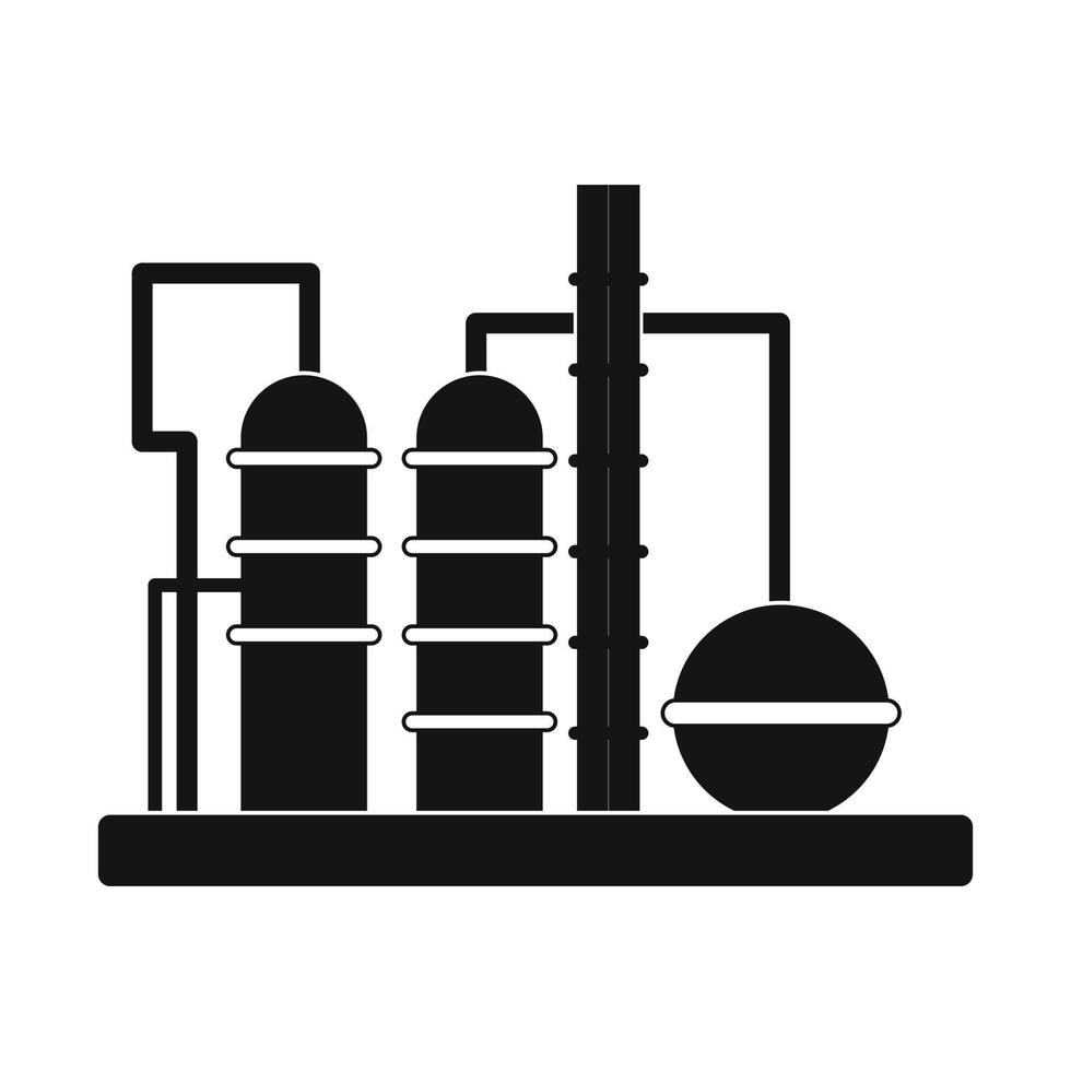 ícone da refinaria de petróleo vetor