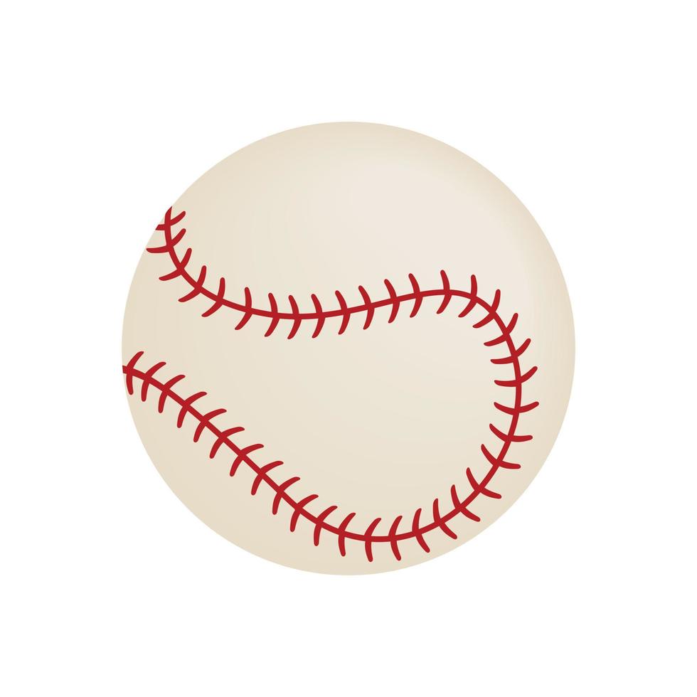 ícone 3d isométrico de beisebol vetor