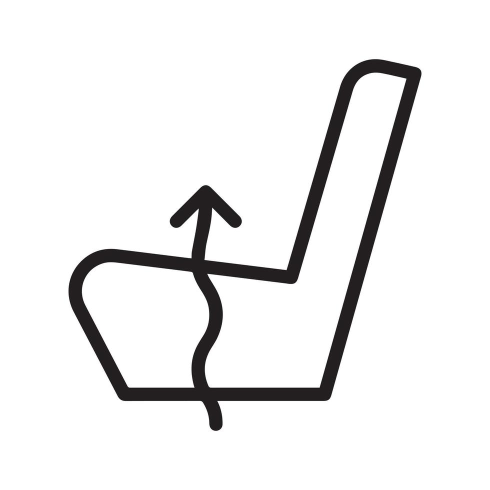 ícone de aquecimento e resfriamento do assento vetor