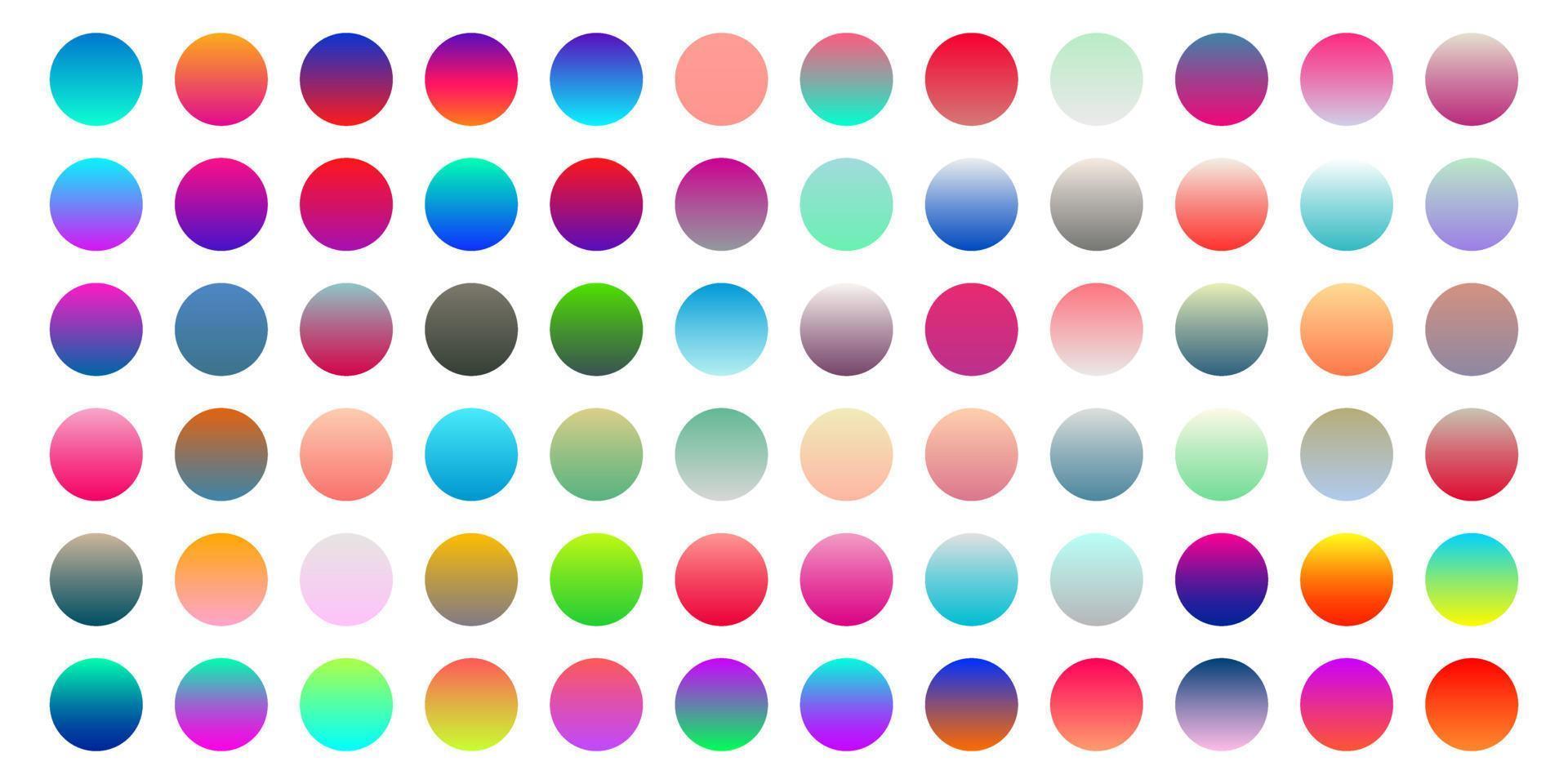 gradiente gradiente multicolorido e cores predefinidas vetor