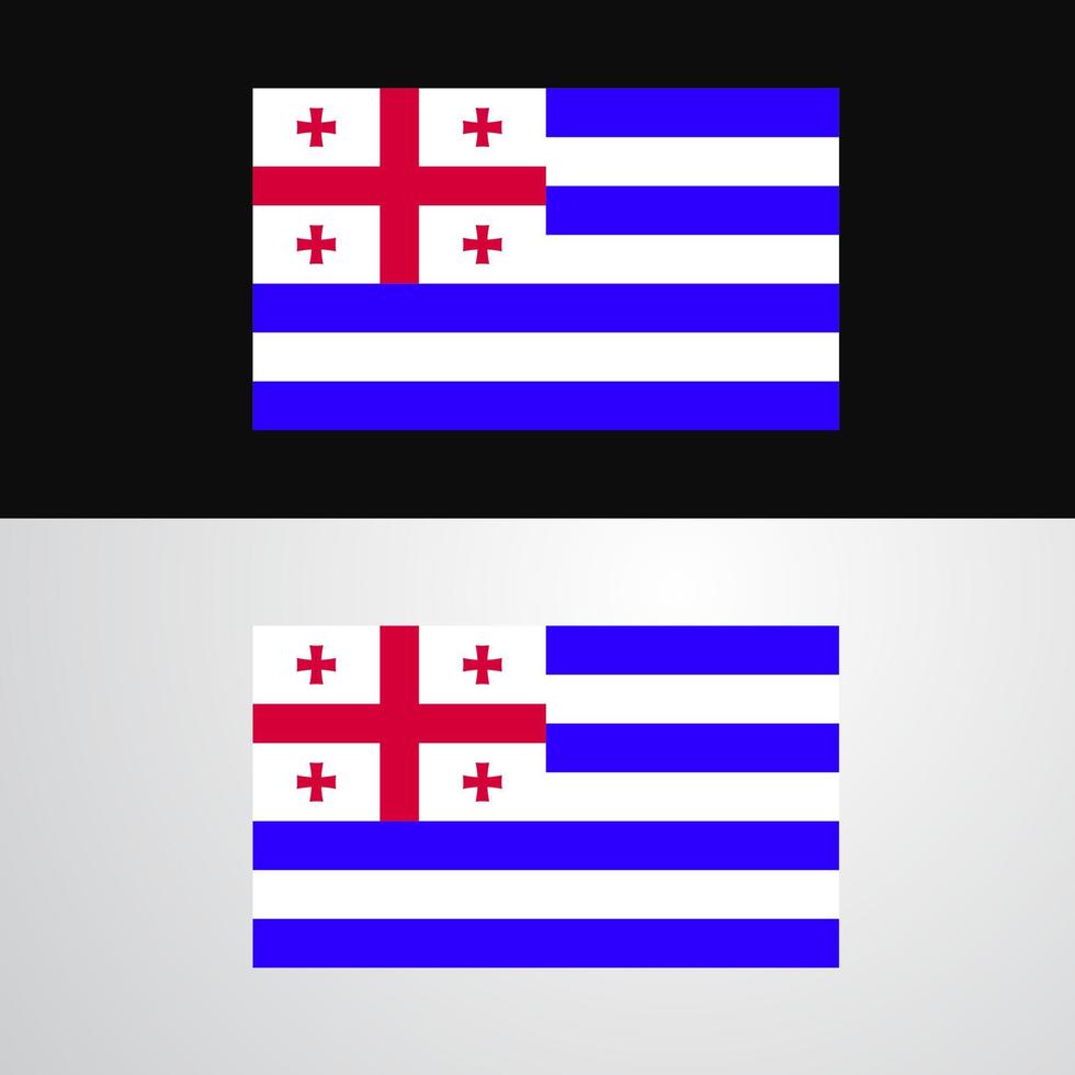 design de bandeira de ajaria vetor