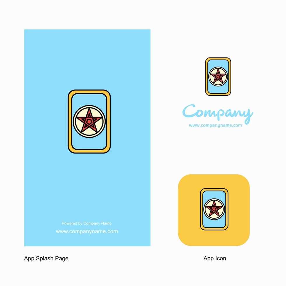 ícone do aplicativo do logotipo da empresa do jogo de cartas e design da página inicial elementos criativos de design do aplicativo de negócios vetor