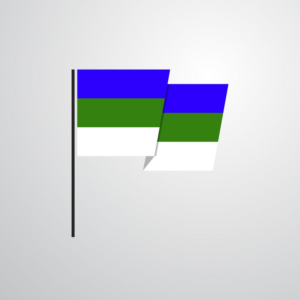 vetor de design de bandeira komi