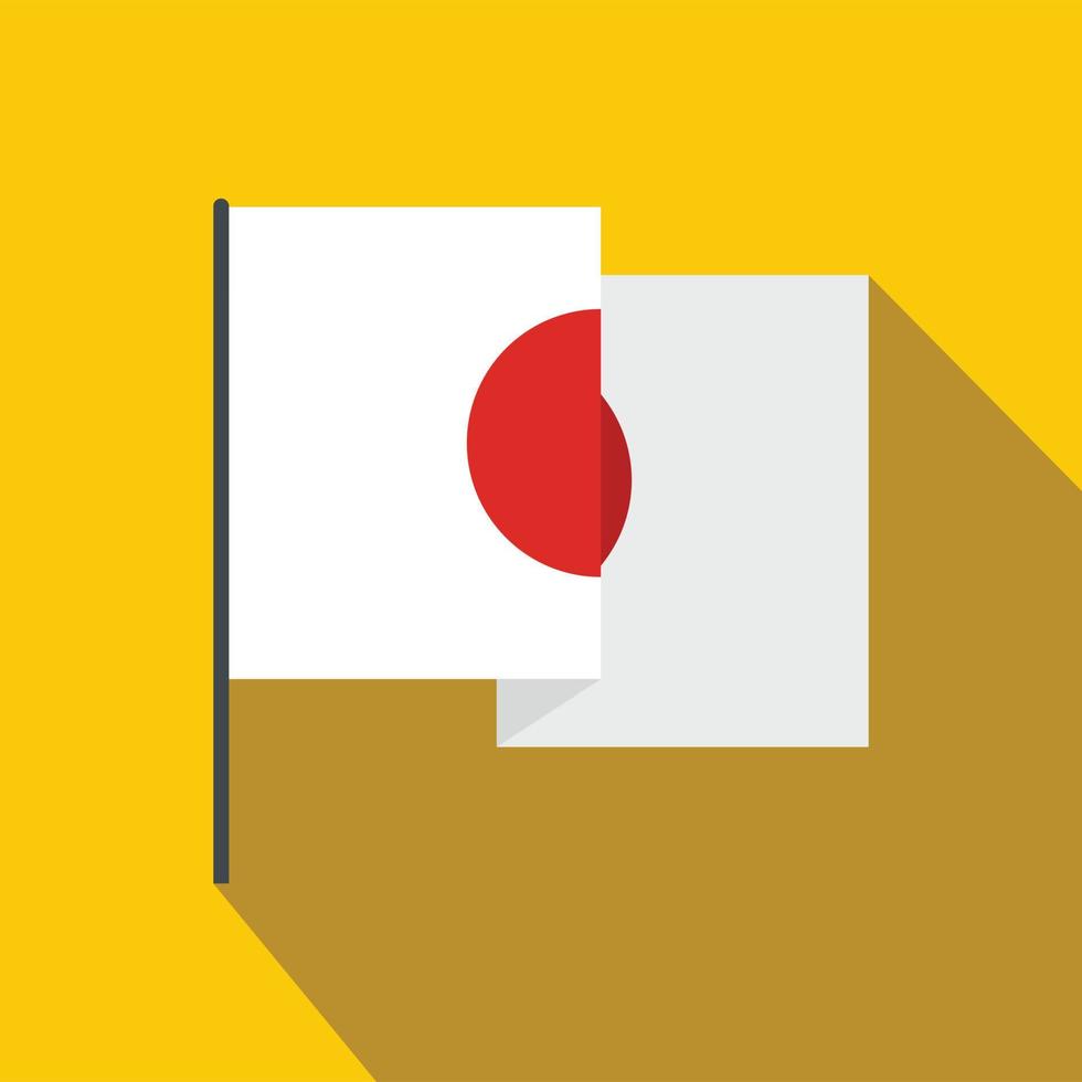 bandeira do ícone do Japão, estilo simples vetor