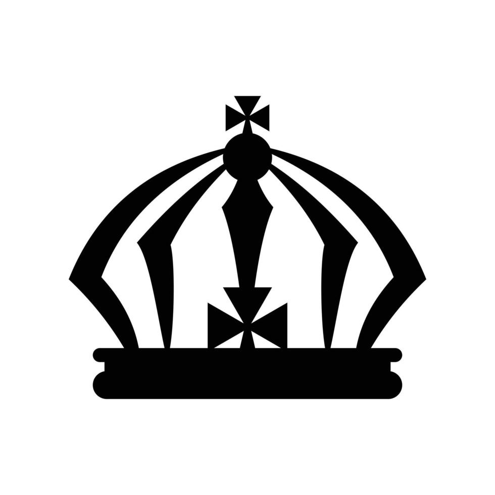 ícone de coroa simples vetor
