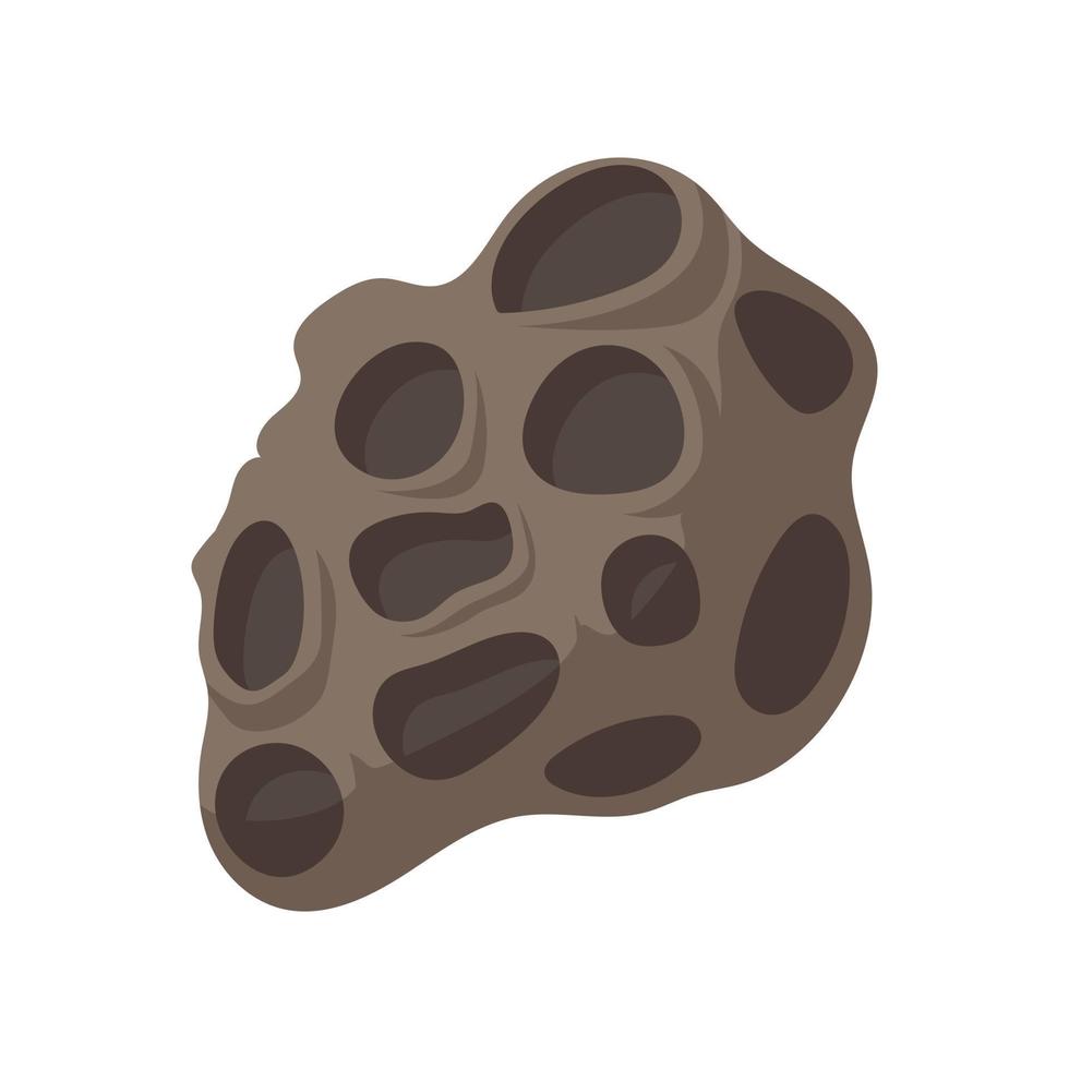 ícone de desenho animado de meteorito vetor