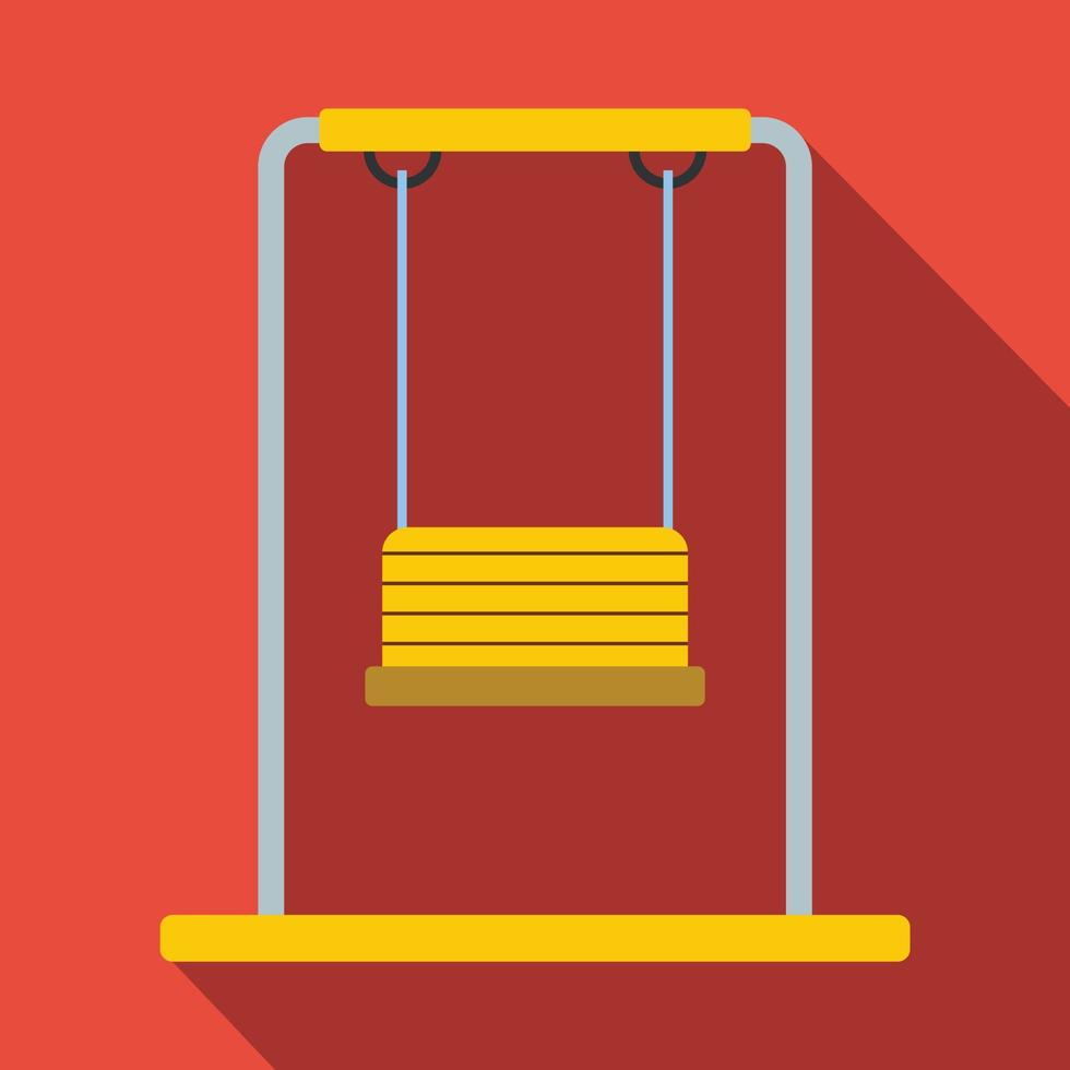 ícone plano de balanço do playground vetor