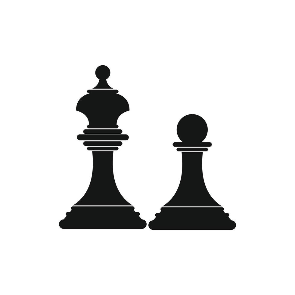ícone de peão de xadrez, estilo de estrutura de tópicos 14348122 Vetor no  Vecteezy