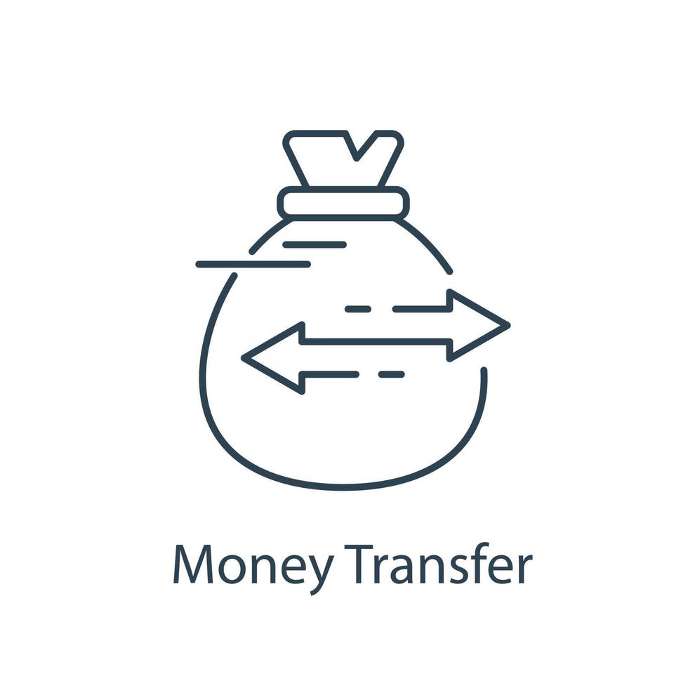 transferir o conceito de dinheiro, enviar ou receber pagamento, solução de rastreamento financeiro, conta poupança bancária, empréstimo rápido vetor