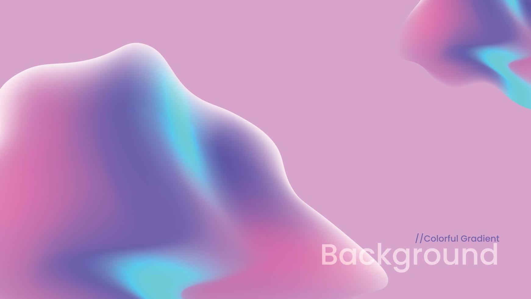 formas fluidas abstratas com efeito de estilo gradiente de vidro morfismo rosa vetor