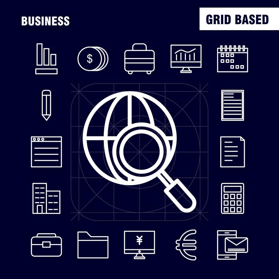 ícones de linha de negócios definidos para infográficos kit uxui móvel e design de impressão incluem nuvem dinheiro dólar engrenagem moeda ideia dinheiro coleção de bulbo moderno infográfico logotipo e vetor de pictograma