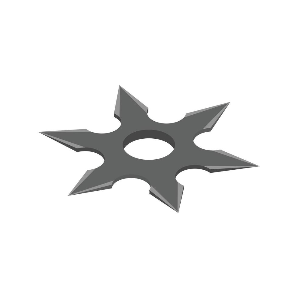 shuriken ícone 3d isométrico vetor