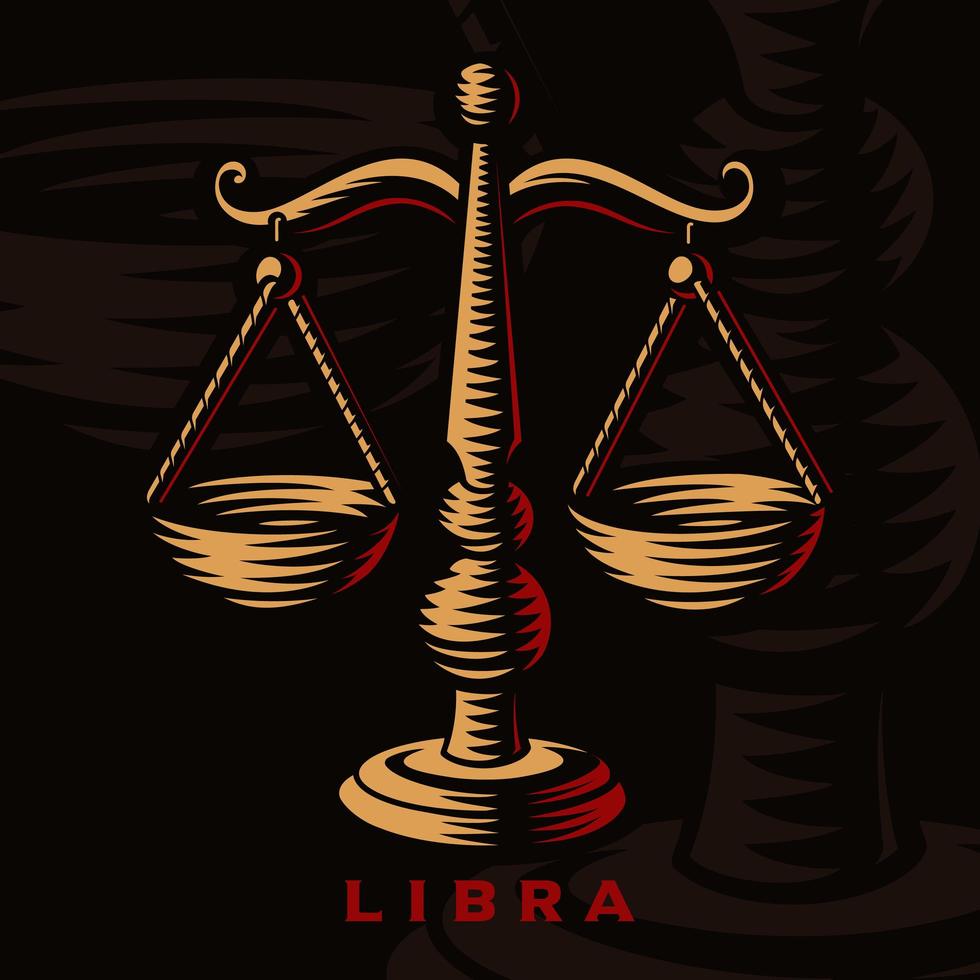 signo libra do zodíaco vetor