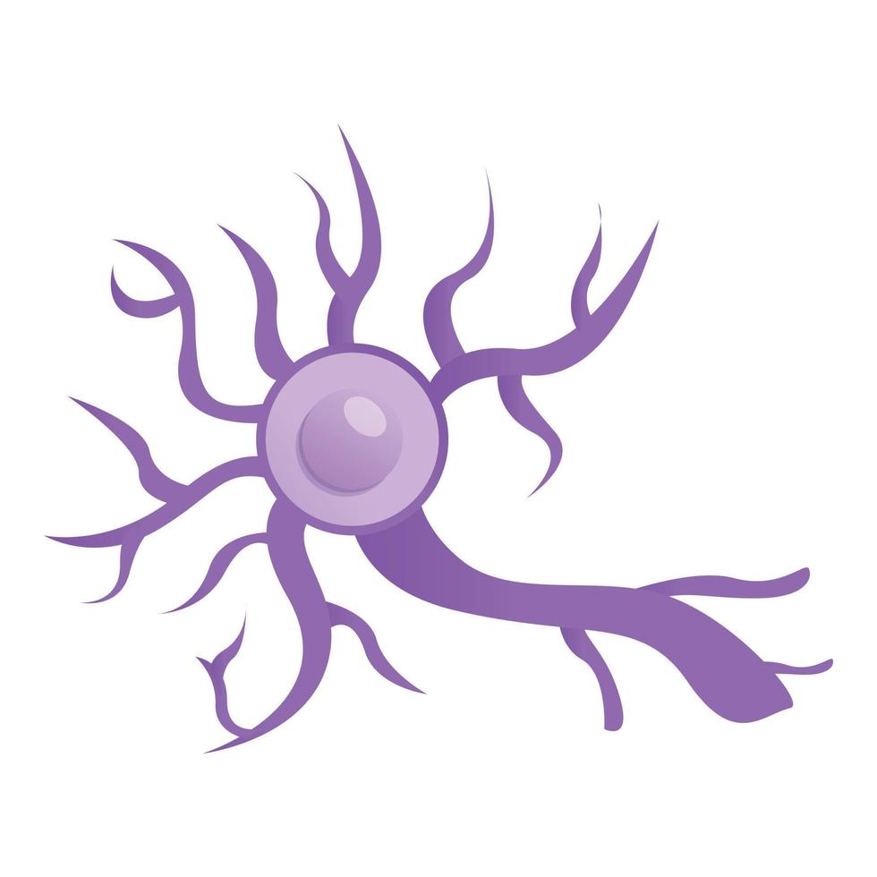 ícone do neurônio da doença, estilo cartoon vetor