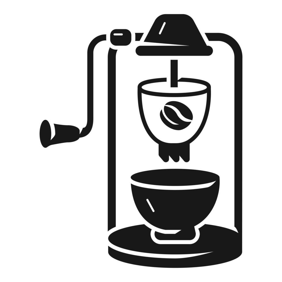 ícone do moedor de café elétrico, estilo simples vetor