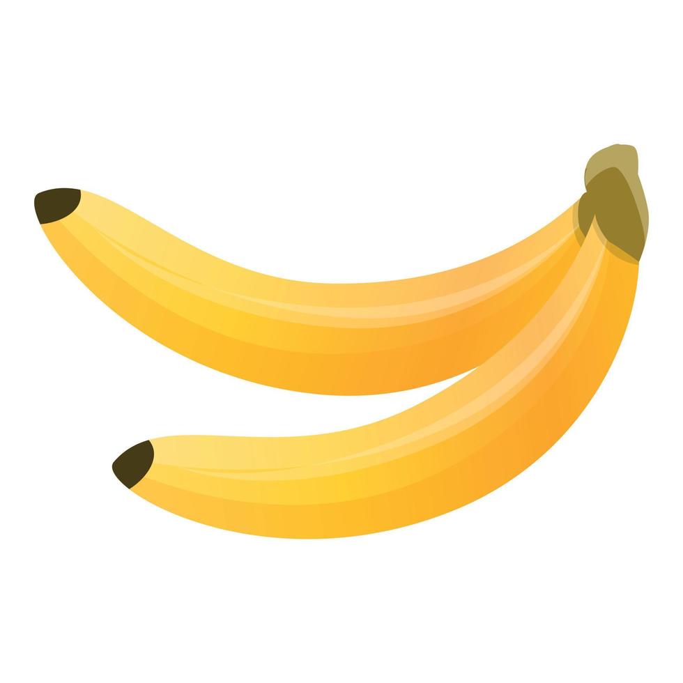 ramo de ícone de banana, estilo cartoon vetor