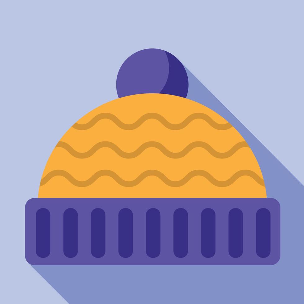 ícone de chapéu de inverno, estilo simples vetor