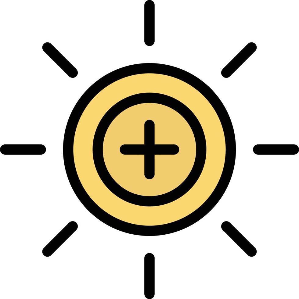 ilustração de design de ícone de vetor de brilho