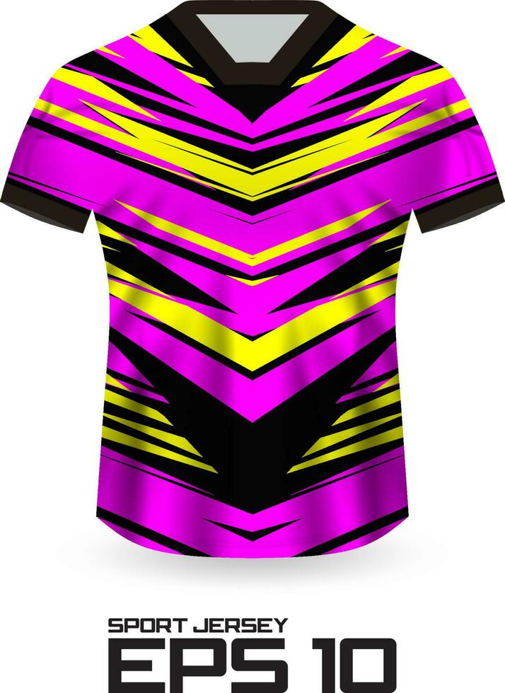 conceito de design de camisa de corrida para uniforme de equipe esportiva vetor