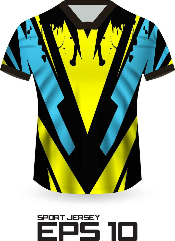 conceito de design de camisa de corrida para uniforme de equipe esportiva vetor