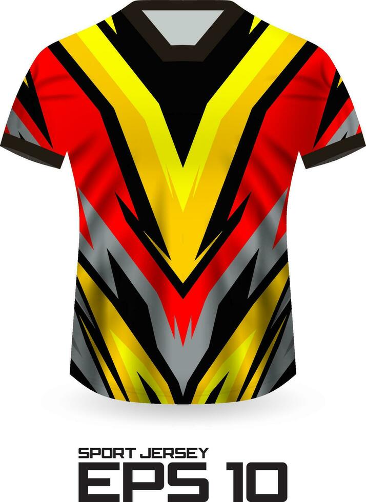 conceito de design de camisa de corrida para uniforme de equipe esportiva vetor