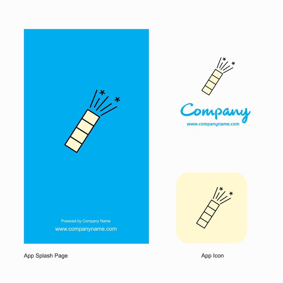 ícone do aplicativo de logotipo da empresa pop e design de página inicial elementos de design de aplicativo de negócios criativos vetor