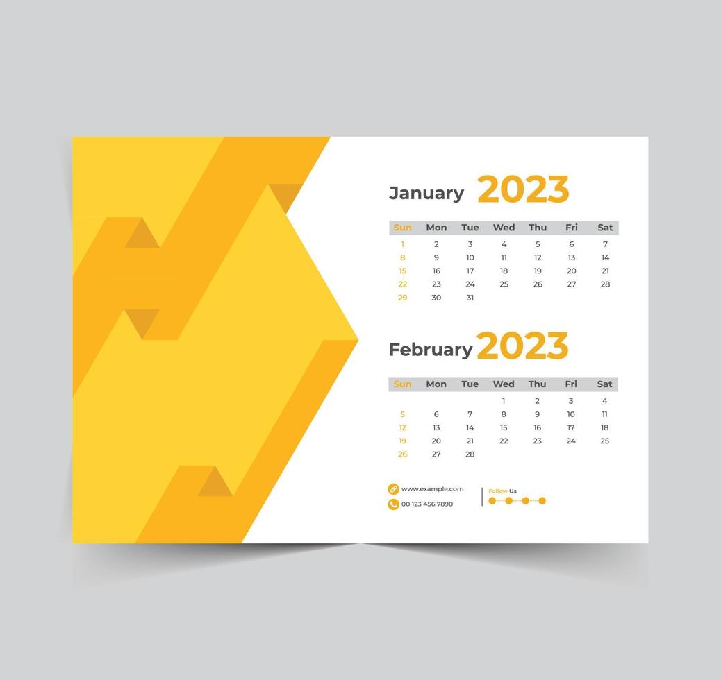 calendário 2023 feliz ano novo design vetor
