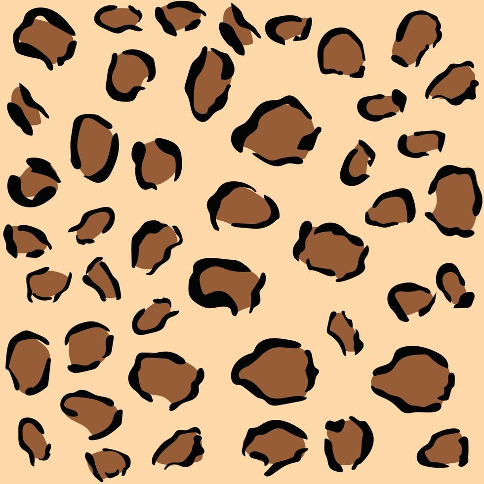 padrão sem costura de leopardo vetor