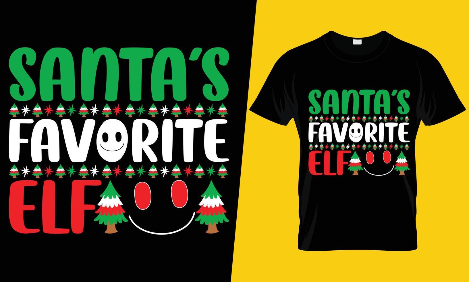 design de camiseta de natal vetor