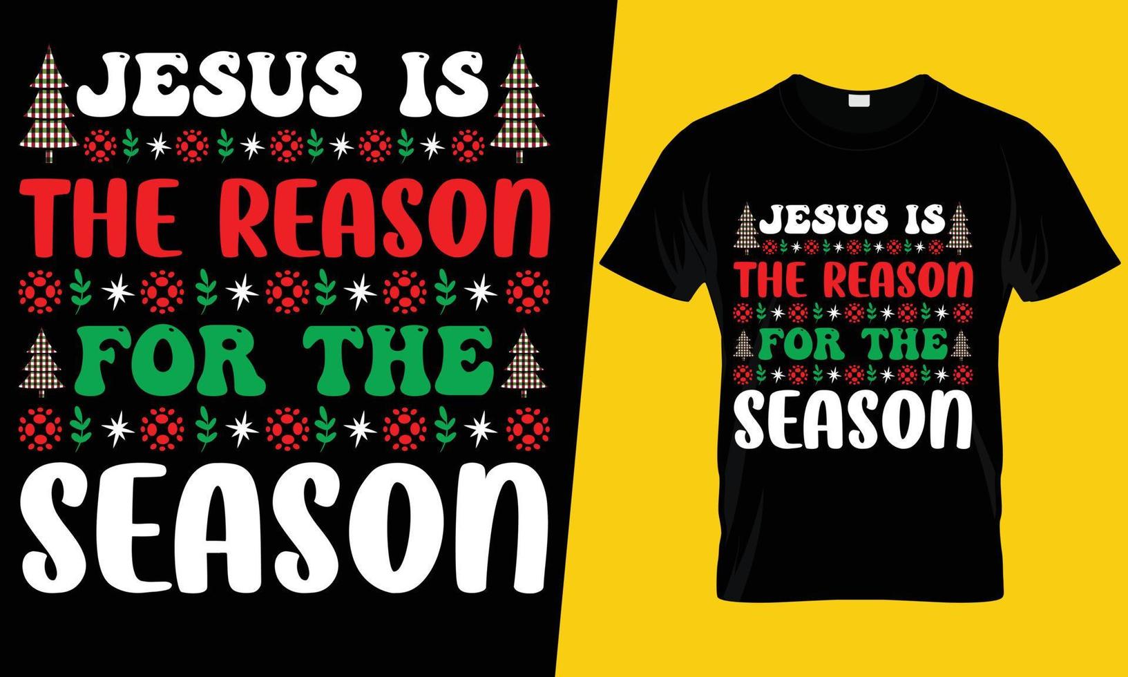 design de camiseta de natal vetor