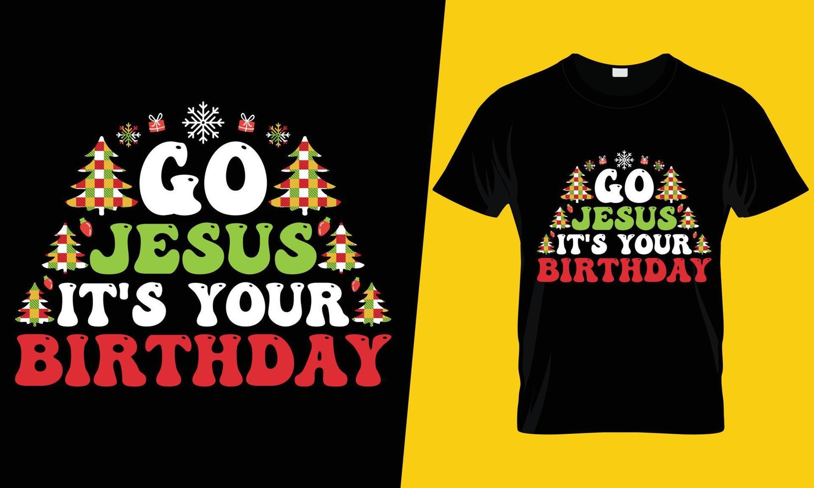 design de camiseta de natal vetor