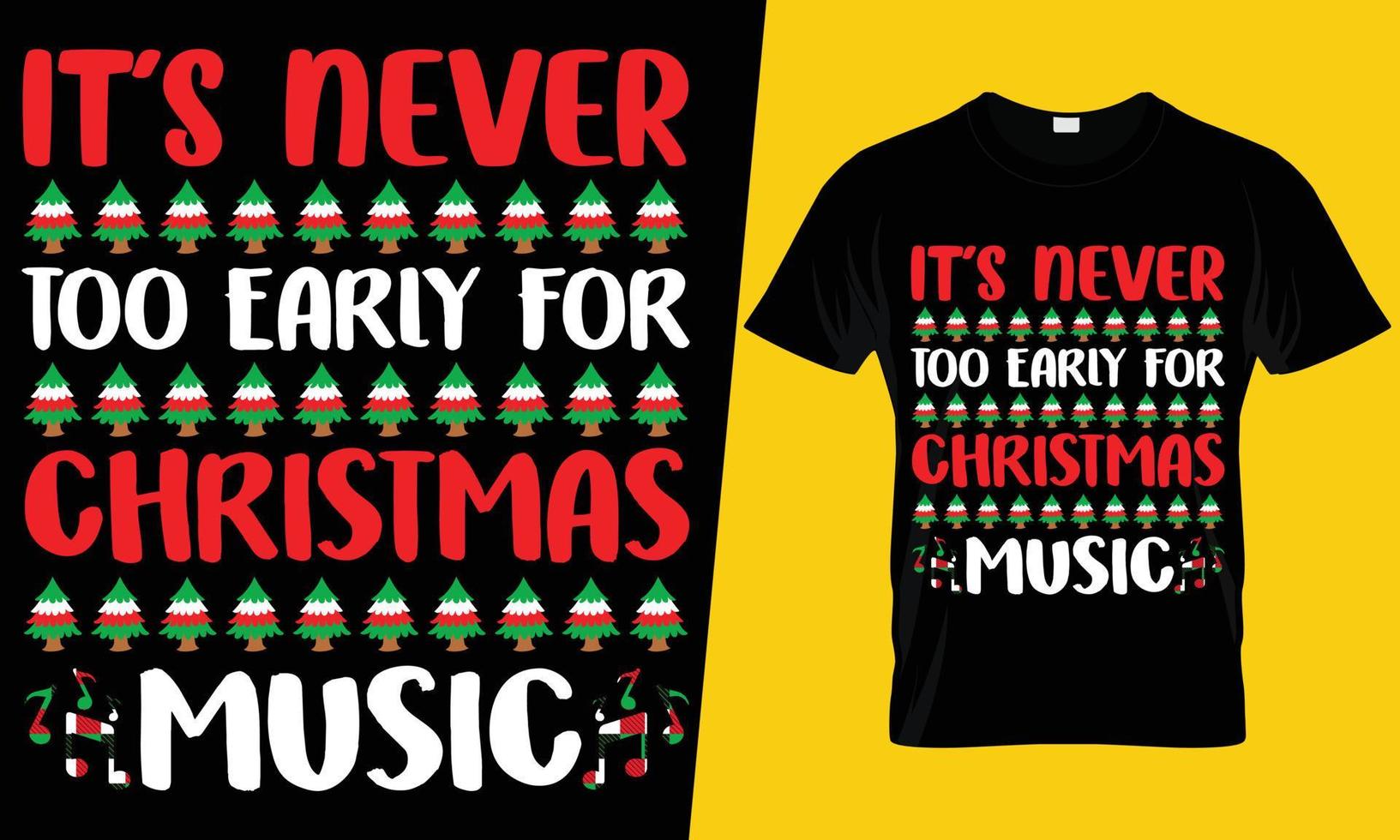 design de camiseta de natal vetor