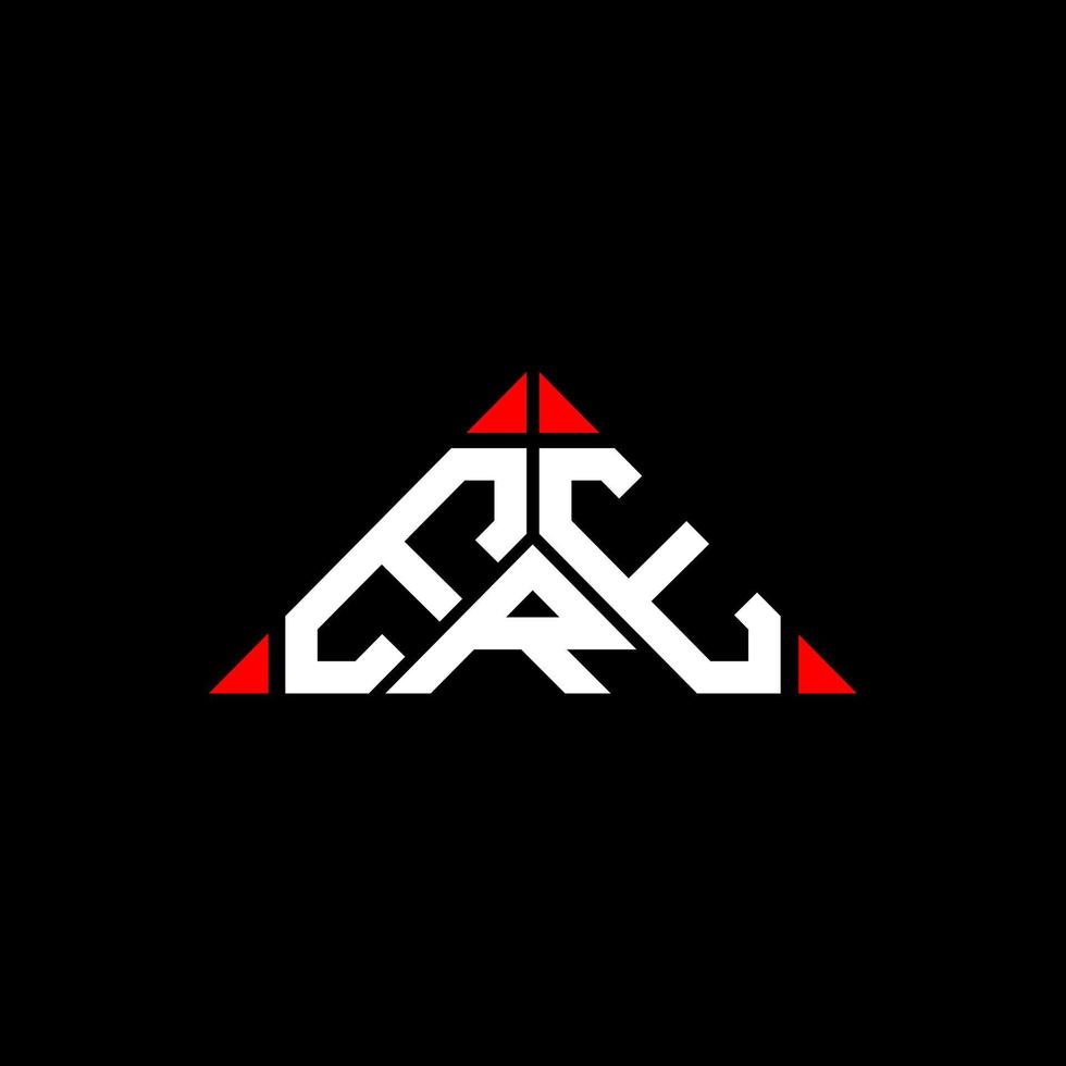 ere design criativo do logotipo da carta com gráfico vetorial, ere logotipo simples e moderno em forma de triângulo redondo. vetor
