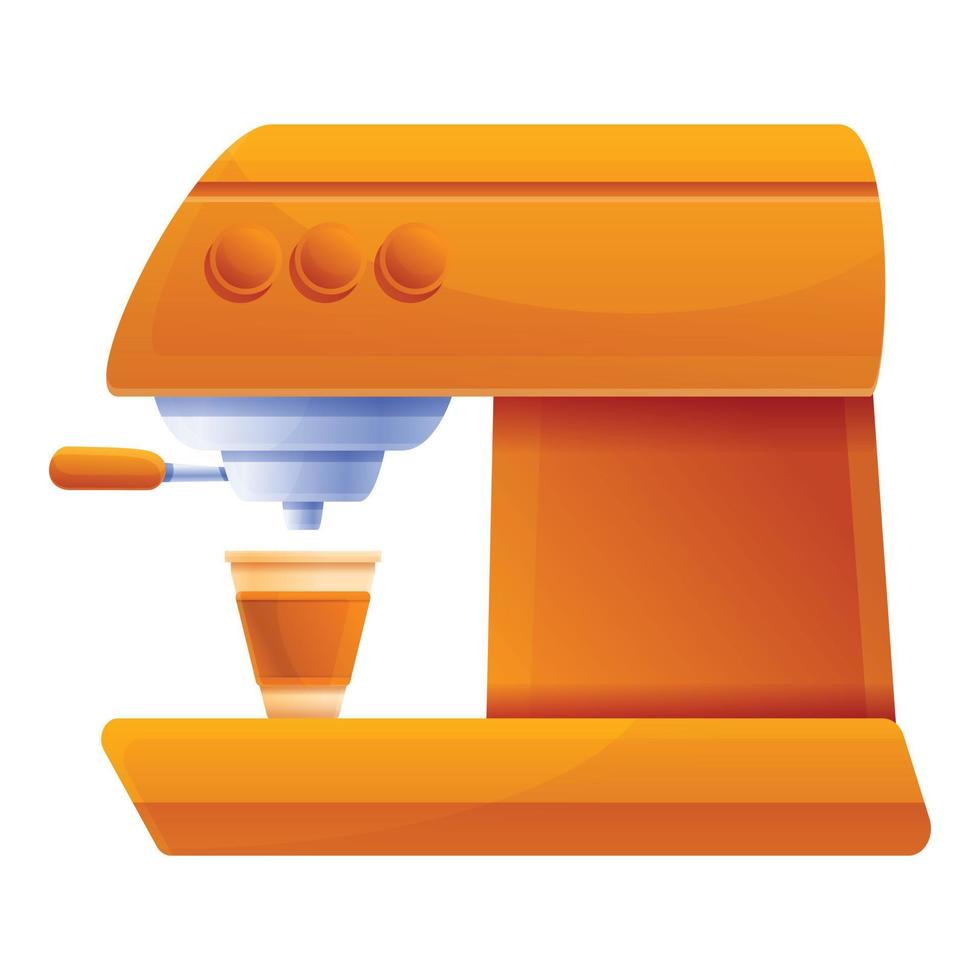 ícone da máquina de café do equipamento, estilo cartoon vetor