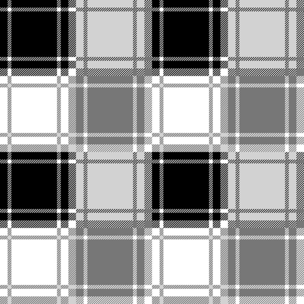 fundo tartan sem costura branco cinza preto vetor