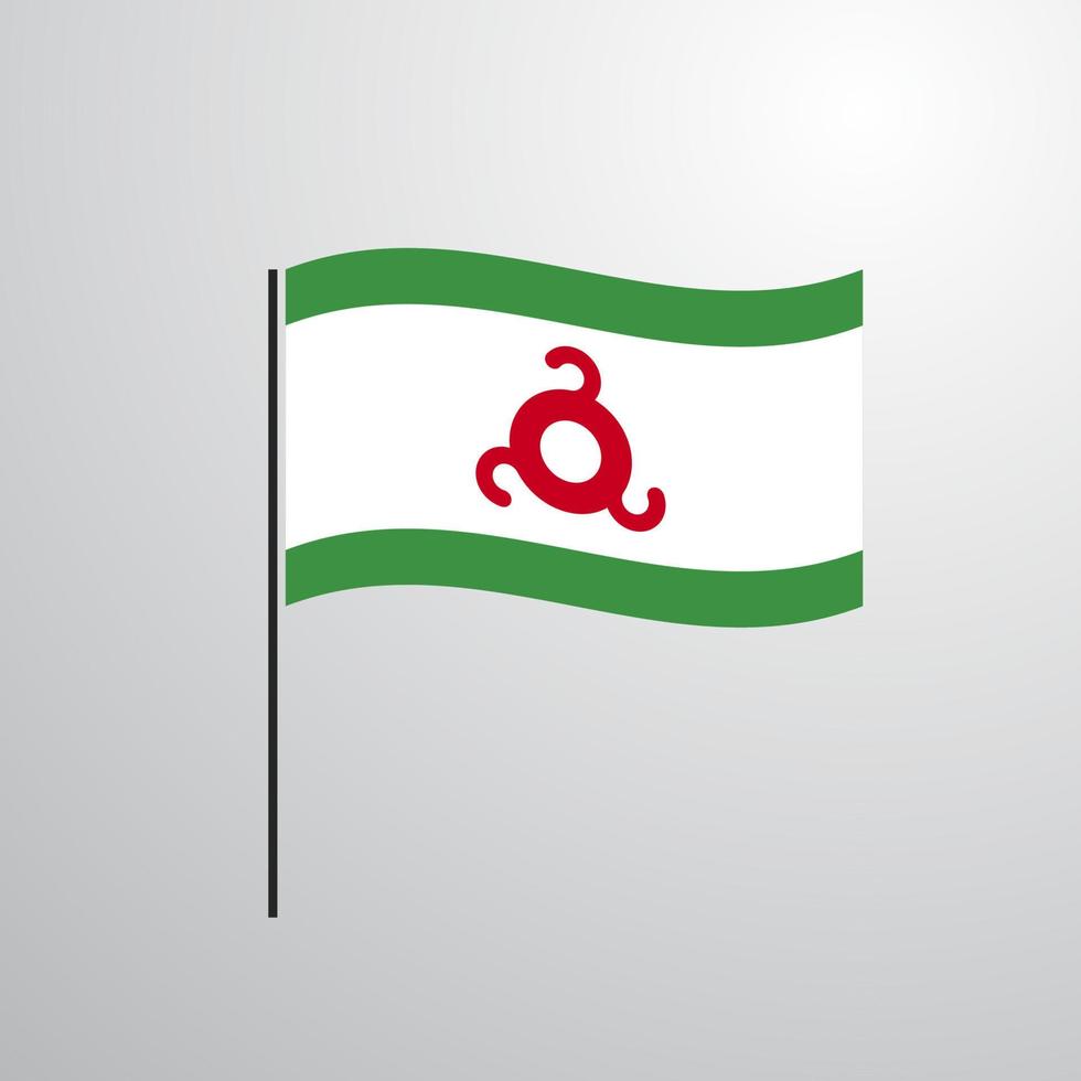 bandeira da inguchétia vetor