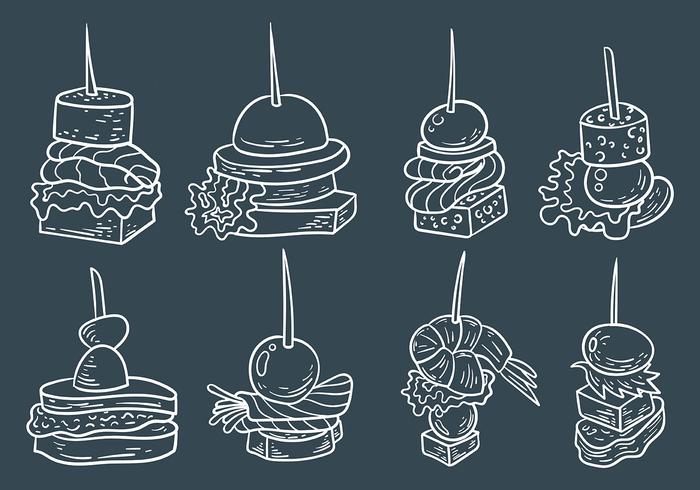 Free Vector Canapes Icons