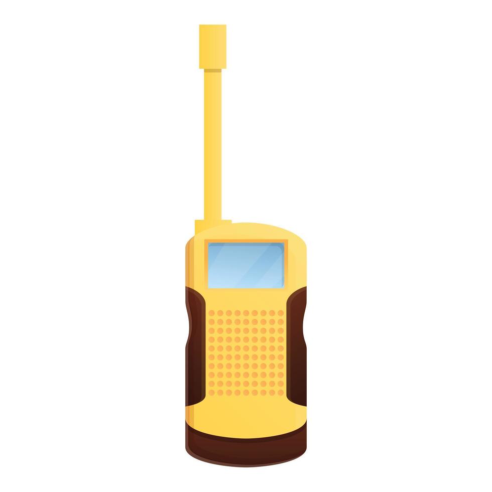 ícone de walkie talkie de antena, estilo cartoon vetor