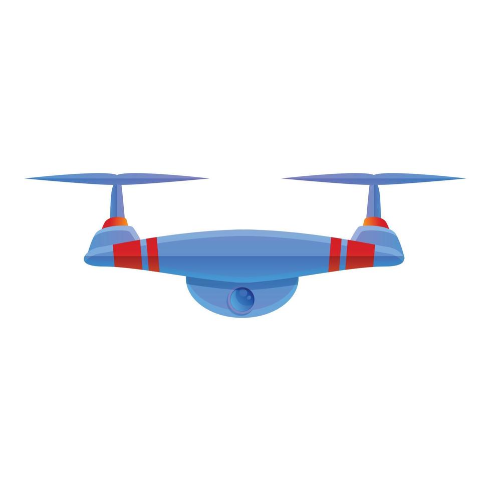 ícone moderno do drone da polícia, estilo cartoon vetor