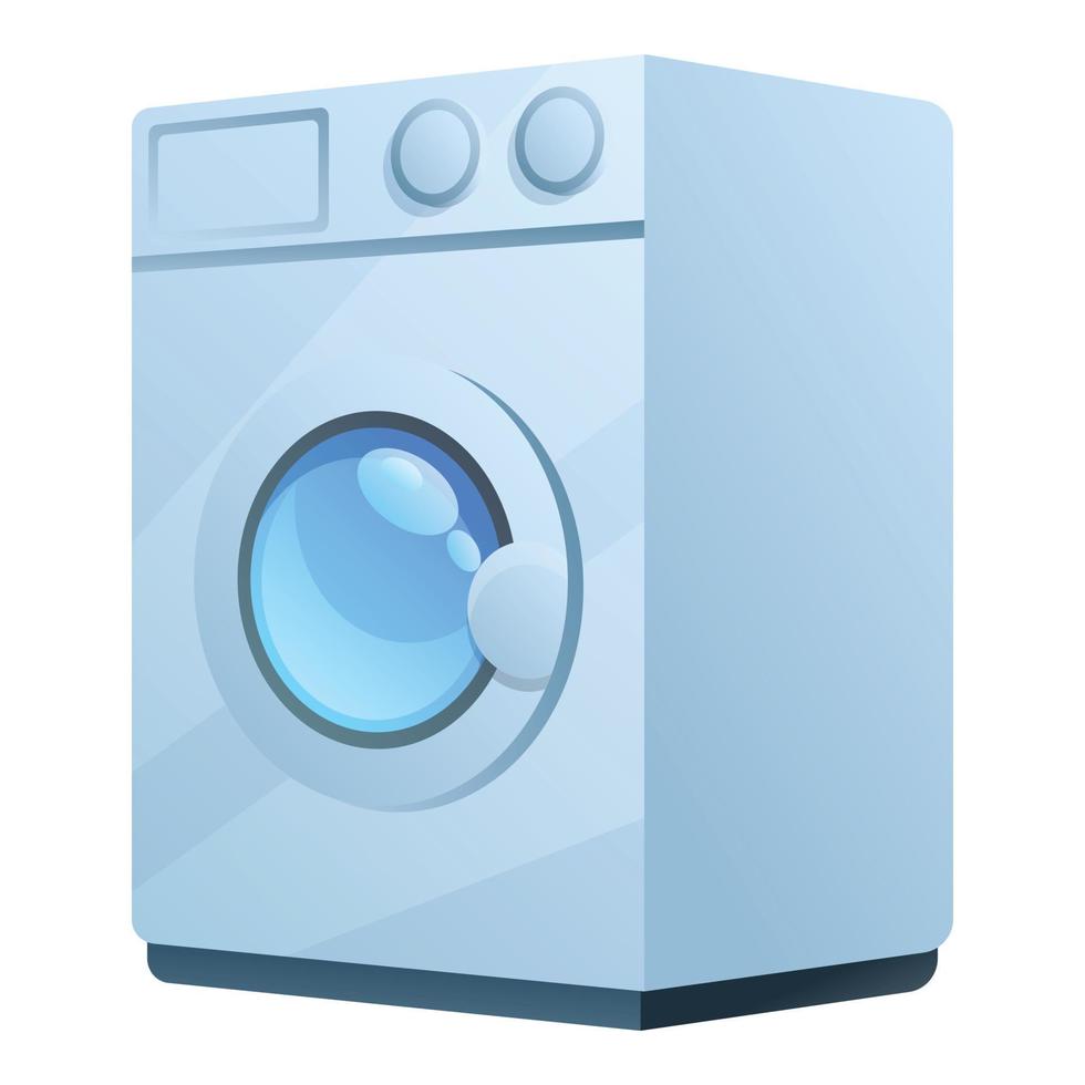 ícone da máquina de lavar do hotel, estilo cartoon vetor