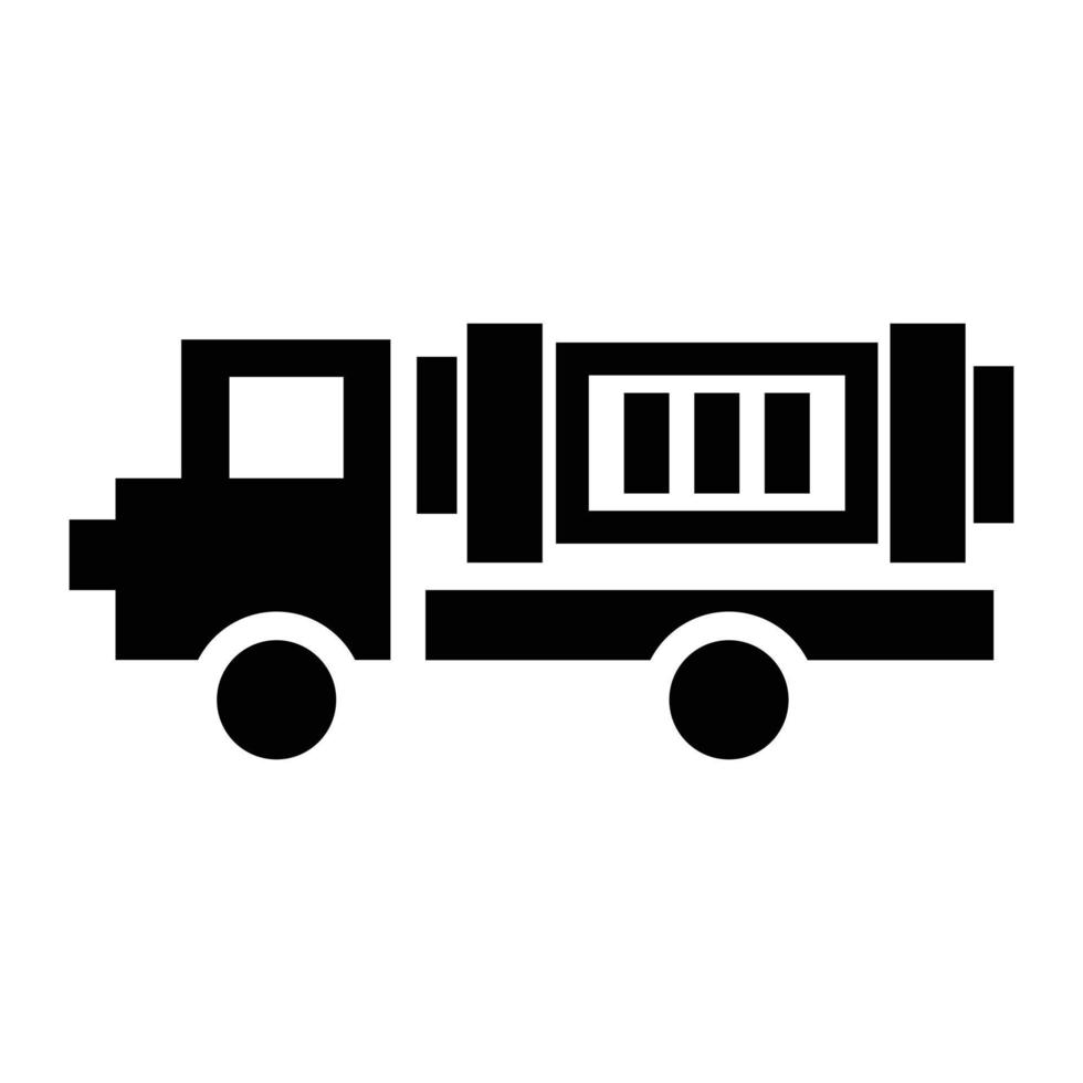 ícone de caminhão ecológico, estilo simples vetor