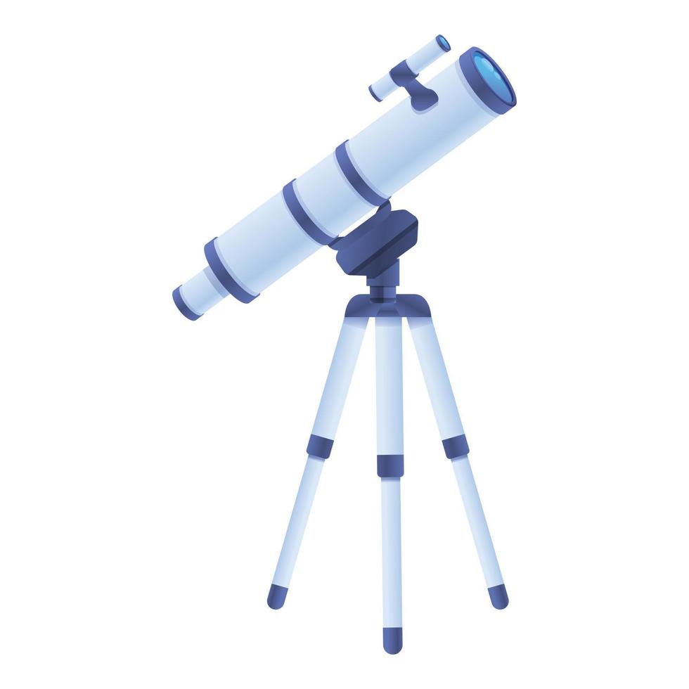 ícone do telescópio doméstico, estilo cartoon vetor