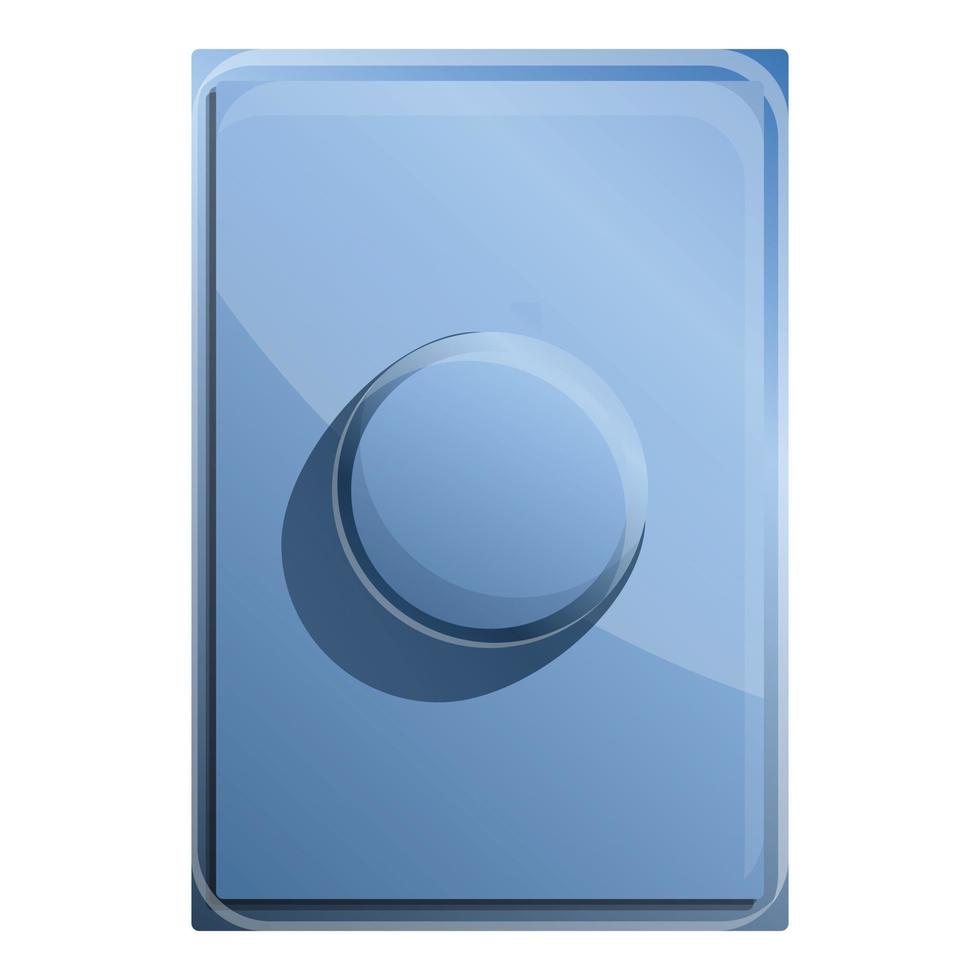 ícone do botão do elevador, estilo cartoon vetor