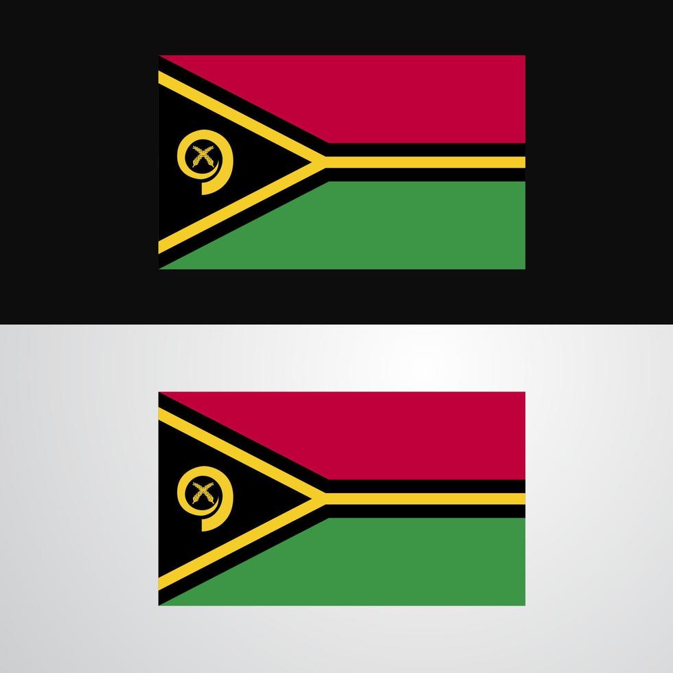 design de bandeira de vanuatu vetor