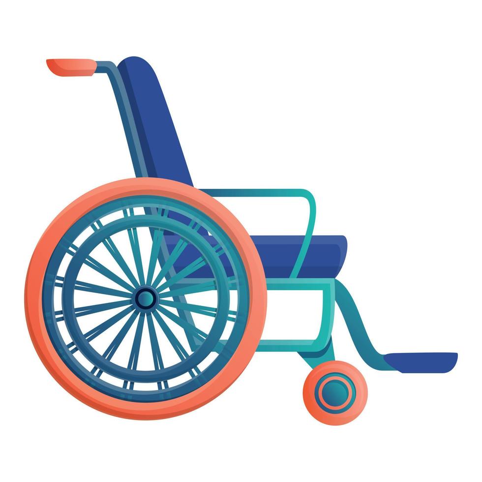 ícone de cadeira de rodas esportiva, estilo cartoon vetor
