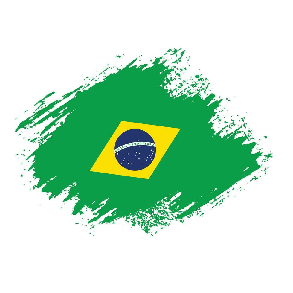 nova bandeira do brasil abstrato colorido vetor