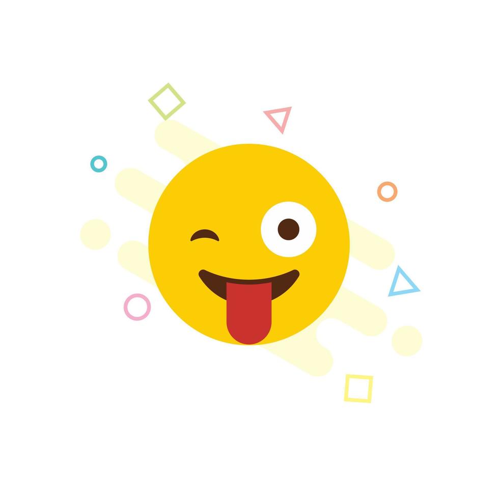 vetor de design de ícone de emoji impertinente