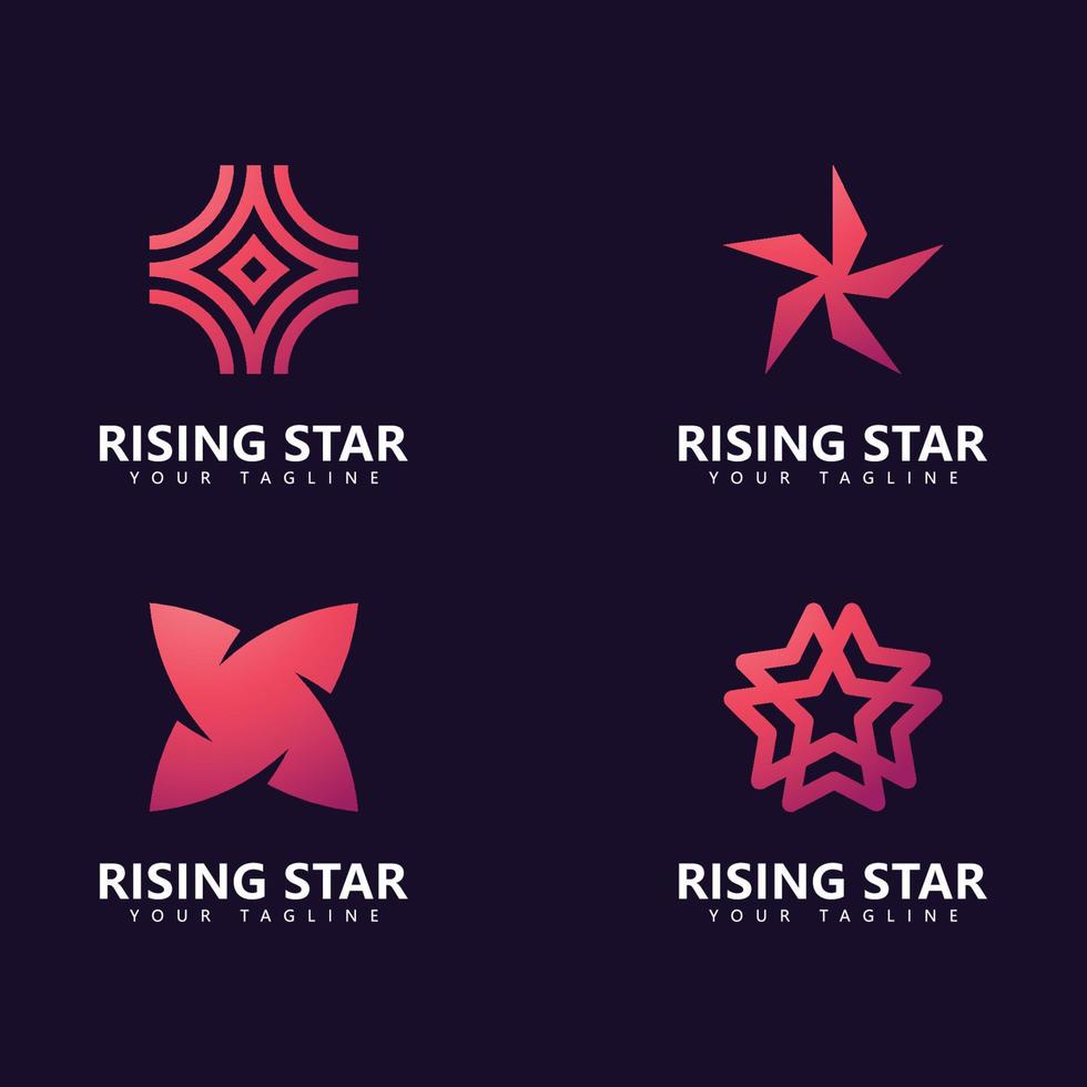 modelo de design de logotipo de estrela, design de logotipo de estrela simples vetor